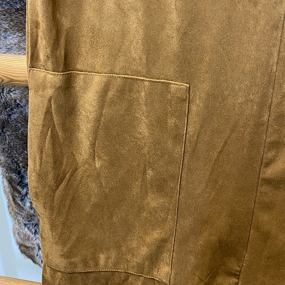 Beige/tan suede dress - Picture 4 of 5